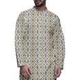thumbnail image 4 of Atasi Printed Designer Rayon Button Down Casual Kurta With Pajama For Men, 4 of 4