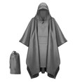 thumbnail image 1 of Cloak, Lightweight Reusable Hiking Rain Coat Jacket with Hood for Outdoor Activities, 1 of 4