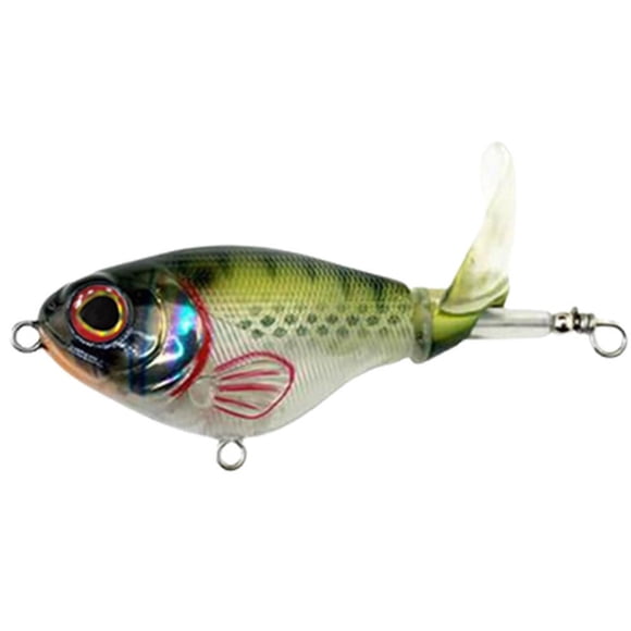 Leurre de Pêche Topwater Popper - Design en Plastique Whopper, Action Éclaboussante, Hameçons Pointus pour Pêche en Eau Douce et Salée