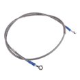 thumbnail image 4 of VONKY Motorcycle Brake Oil Hose Line Pipe Fitting Stainless Braided Steel Silver 140cm 1Set, 4 of 6