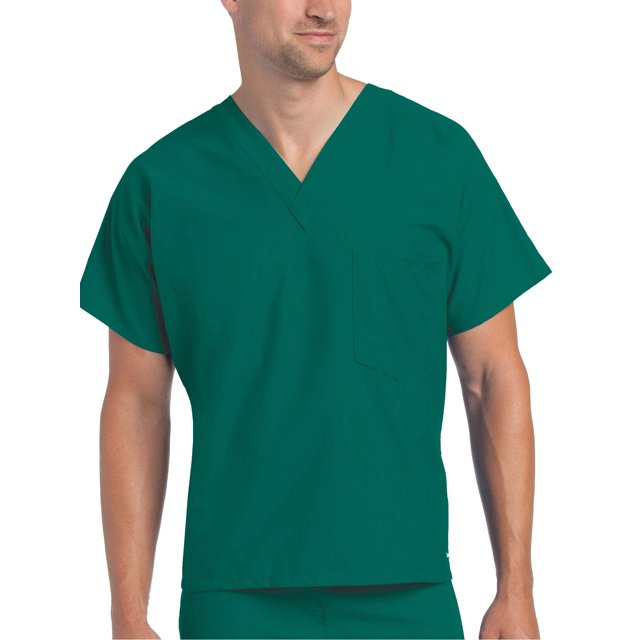 Landau Unisex Reversible Dolman Sleeve V-Neck Scrub Top, Style 7502