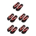 thumbnail image 2 of ZheElen Japanese Clogs Slippers Geta Sandals Flip Flops for Men Women 36 Red Round Size 40 5Set, 2 of 6