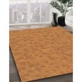 thumbnail image 3 of Ahgly Company Tapis d'Intérieur Lavable à la Machine, Carré, Transitionnel, Orange Rouge Orange, Tapis de Zone, 3 Pieds Carré, 3 of 7