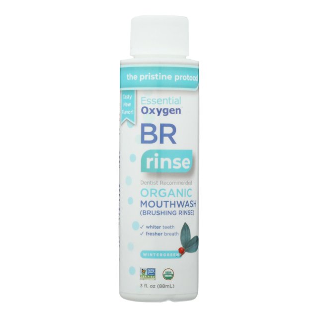 Essential Oxygen Organic Brushing Rinse, Wintergreen 3 Oz