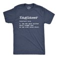 thumbnail image 1 of Mens Engineer Definition Tshirt Funny Sarcastic Science Tee (Heather Navy) - S, 1 of 3