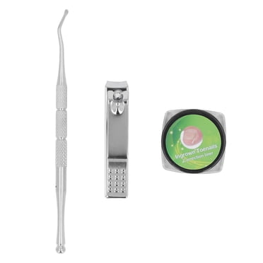 Releveur d'Ongles d'Orteils Incarnés, Outils de Pédicure Hygiéniques Portatifs Trousse de Traitement pour Ongles d'Orteils Incarnés Bandes de Type C avec Coupe-Ongles pour Paronychie pour Aînés