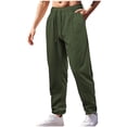 thumbnail image 1 of Red Sweatpants Men Plus Size Mens Sweatpants Men's Performance Sport Travel Pants, Lightweight Baggy Going Out Hiking Pants Drawstring High Waist Pockets Trousers, 1 of 7