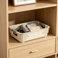 thumbnail image 4 of Kmonabie Upgraded Stackable Storage Bins with Handle, White Plastic Organizer Containers for Kitchen Pantry Bathroom Cabinet Drawer Wardrobe Organization, 4 of 6