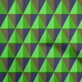 thumbnail image 1 of oneOone Cotton Poplin Twill Green Fabric Geometric Craft Projects Decor Fabric Printed By The Yard 56 Inch Wide, 1 of 4
