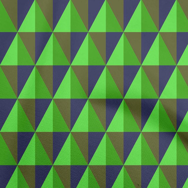 oneOone Cotton Poplin Twill Green Fabric Geometric Craft Projects Decor Fabric Printed By The Yard 56 Inch Wide
