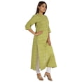 thumbnail image 2 of Moomaya Kurti Ethnique Indienne Imprimée pour Femmes, Col Mandarin, Longue Kurta Droite avec Poches, 2 of 8