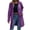 RYE1-Purple, variant on Brqkzdu Long Raincoats for Women Waterproof Lightweight Rain Jacket with Hood Snap Button Windbreaker Active Outdoor Trench Coat