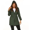 thumbnail image 3 of PRAETER Nouvel Imperméable Léger pour Femmes, Veste Imperméable à Capuche pour la Randonnée en Plein Air, Long Manteau de Pluie, Vêtement de Pluie Actif, 3 of 4