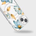 thumbnail image 3 of MagSafe iPhone 15 Blue Wildflower Clear Case, 3 of 5