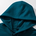 thumbnail image 3 of Yuyuzo Mens Hoodies Solid Color Long Sleeve Fashion Pullover Tops Drawstring Sweatshirt with Pocket, 3 of 6