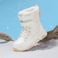 thumbnail image 4 of NOKIO Bottes d'Hiver pour Enfants, Imperméables, Doublées de Fourrure, Antidérapantes, à Tige Haute, Chaussures de Randonnée par Temps Froid pour Garçons, Extérieur, 4 of 5