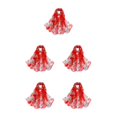 thumbnail image 2 of mmirethe Scarves Lightweight Portable With Elegant Floral Patterns For Versatile Styling Gifts red 5Set, 2 of 6