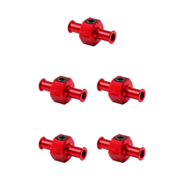Ruiboury Simple And Effective Nitrous Pressure Gauge Adapter High Durability Seal Gauge T red 5Set