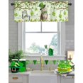 thumbnail image 5 of Lucky Cat St. Patrick''s Day Kitchen Curtains Valances for Windows Green Spring Shamrocks Tree Rod Pocket Window Treatment for Kitchen/Living Room/Bedroom/Bathroom, 54" X 18",, 5 of 5