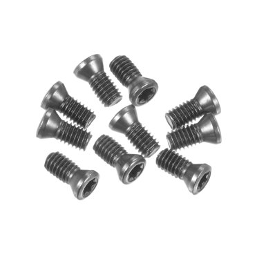 10pcs Torx Screw M3.5x9mm 12.9 Grade Round Flat Head for Replaces Carbide Insert Cutters CNC Lathe Tool, Grey
