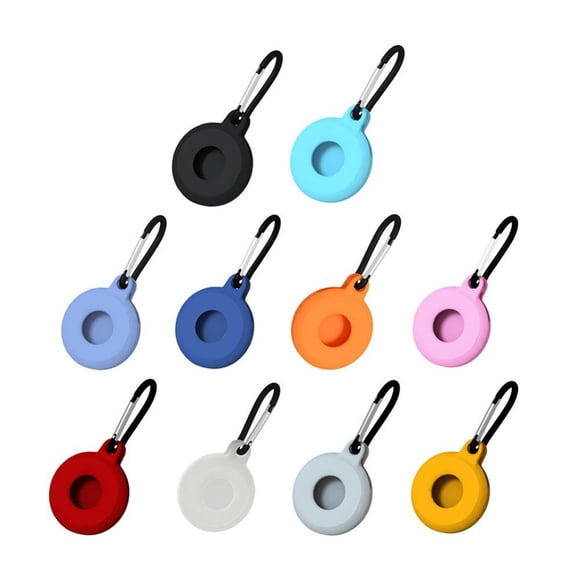 Pour Airtags Manchon Protecteur en Silicone Liquide pour Localisateur Traqueur Dispositif Anti-Perte Porte-Clés Manchon Protecteur