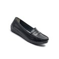 thumbnail image 3 of Innerwin Mocassins pour Femmes à Enfiler, Ballerines Basses Légères, Chaussures Bateau, Bout Rond, Marche, Noir 7,5, 3 of 5