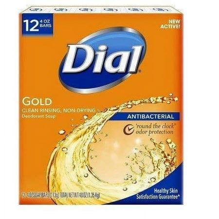 Dial Savon en Barre Doré - 4 Onces (Lot de 12)