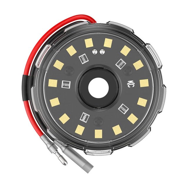 KC Hilites Underbody Light Kit 1358 Cyclone V2; Universal Body Mount; 2.2 Inch Round x 0.53 Inch Depth; Samsung SMD 3035 LED; White Bulbs; Clear Lens; 5 Watt; Single