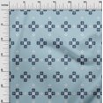 thumbnail image 3 of oneOone Cotton Silk Dusty Blue Fabric Geometric Fair Isle Pattern Sewing Craft Projects Fabric Prints By Yard 42 Inch Wide, 3 of 4