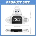 thumbnail image 2 of LECOO Lecteur de Carte SD TF 4 en 1 - 5Gbps - Noir - Compatible avec iOS, Android, Windows, 2 of 4