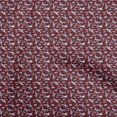 thumbnail image 1 of oneOone Cotton Poplin Twill Maroon Fabric Travel Craft Projects Decor Fabric Printed By The Yard 56 Inch Wide, 1 of 5