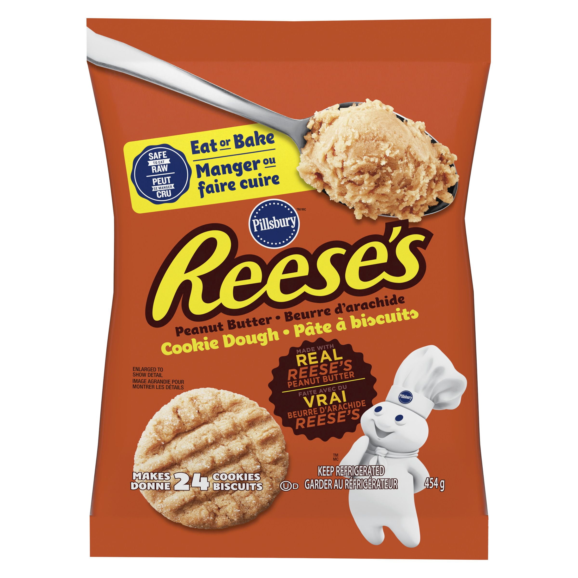 Pillsbury Prêts à cuireMC Reese's Beurre d'arachide Pâte à biscuits