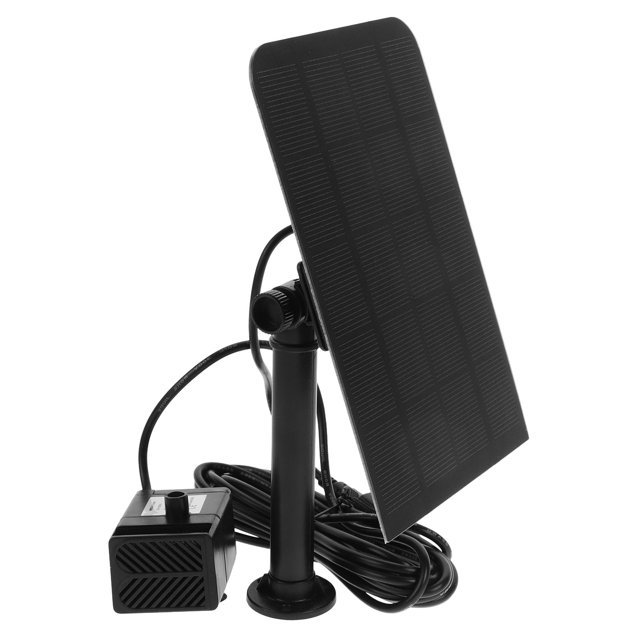Phenofice 1Pcs Tabletop Solar Fountain Black Resin Water Fountain Outdoor Spray Pattern For Patios