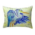 thumbnail image 1 of Betsy Drake KS963 Coussin Sans Cordon Petit Héron Bleu Sarcelle 11 x 14 Po, 1 of 1
