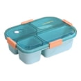 thumbnail image 2 of TIMIFIS Bento Box Lunch Box for Office Workers Microwave Oven Heating Special Bento Box Partition Type with Rice Lunch Box Fresh-Keeping Box Food Grade Lunch Box, 2 of 6