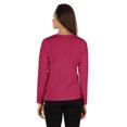 thumbnail image 4 of Inkmeso Solid Button Henley T-shirt For Womens Casual BasicLong SleeveTee T-shirts, 4 of 7