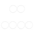 thumbnail image 1 of kurtrusly 2pcs/set Durable And Versatile Floor Protector Rubber Rings For Barstool Base Reliable white 45cm 3Set, 1 of 6
