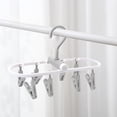 thumbnail image 2 of Portable Travel Folding Clothes Hanger, Home Drying Socks Multifunctional Clip, 2 of 6