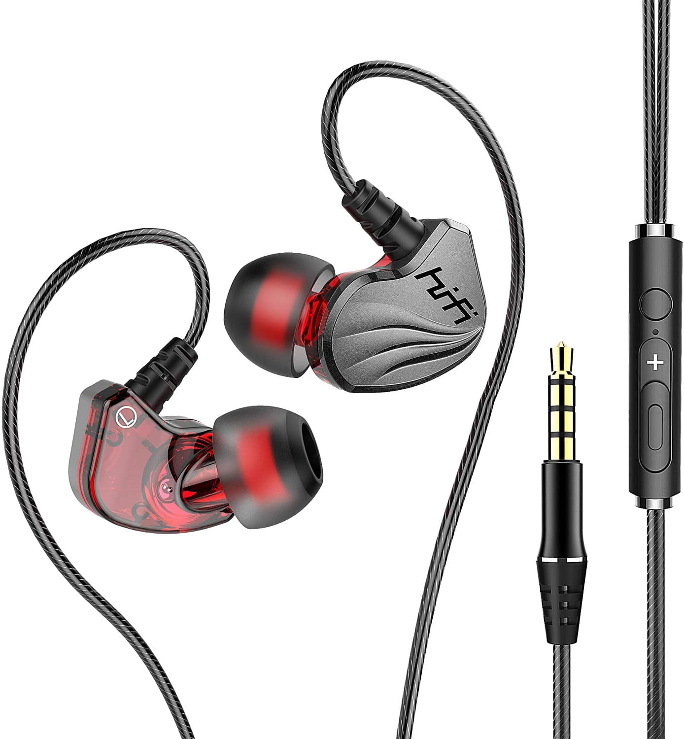 USB C Headphones Wired Earbuds In-Ear Earphones with Mic Stereo Bass Noise Canceling