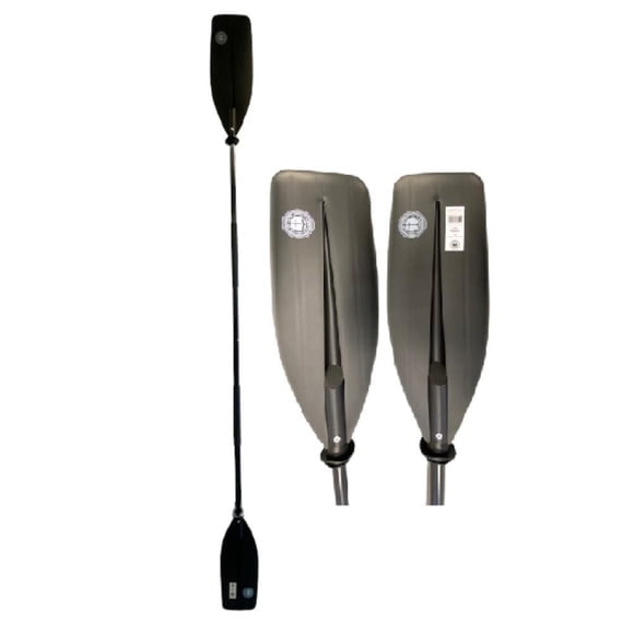 Blue Dog Marine 96" Kayak Paddle – Lightweight Boating Oar for Inflatable Kayaks with Foam Grips - Black