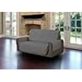 thumbnail image 3 of Linen Store LS-SC406479 Quilted Micro Suede Love Seat Pet Protector, Gray, 3 of 4