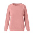 thumbnail image 4 of Chandails de Compression à Manches Longues pour Femmes Col Ras du Cou Unis Plus Chandail Surdimensionné Coupe Ample Pulls Tendance Hauts Légers pour Femmes Grande Taille Gris m, 4 of 5