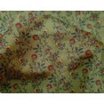 thumbnail image 4 of oneOone Silk Tabby Fabric Leaves & Floral Block Print Fabric By The Yard 42 Inch Wide, 4 of 4
