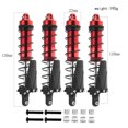 thumbnail image 2 of stanreset Aluminum Alloy 1/16 Front Rear Shock Absorber For SLASH Huan 727 Crawler 4pcs RC Car Accessories Replacement Parts TYPE4, 2 of 6