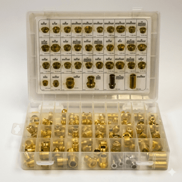 JONES STEPHENS Assortiment de 144 Pcs de Sièges de Robinet en Laiton