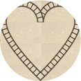 thumbnail image 1 of Ahgly Company Machine Washable Indoor Round Transitional Moccasin Beige Area Rugs, 4' Round, 1 of 7