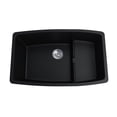 thumbnail image 1 of A&E Bath and Shower Hydrelia 30 In. Granite Double Bowl Kitchen Sink In Black, 1 of 1