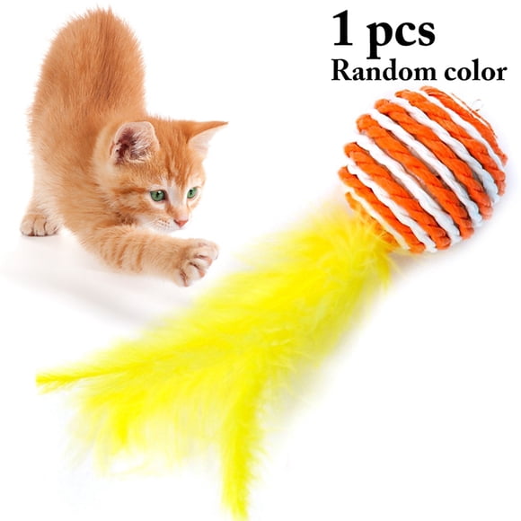 Jouet de recharge de baguette de chat jouet interactif de fausse plume chaton jouet de dentition de chat