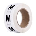 thumbnail image 1 of Unique Bargains Clothing M Medium Size Sticker Label Coding Label 25mm/1inch Dia 1 Roll 500 Round Adhesive Labels, 1 of 5
