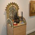 thumbnail image 4 of Wooden Pooja Temple for Home and Office Engineered Wooden Wall mounted Temple Assemble Required., 4 of 7